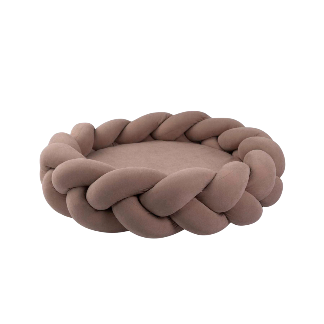 Braided Velvet Pet Bed